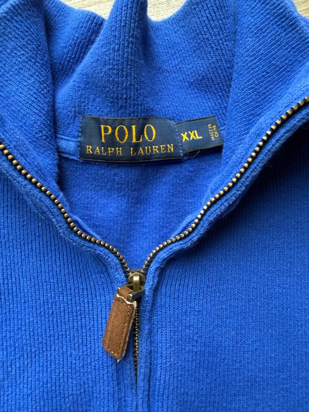 Polo Ralph Lauren Royal Blue Crewneck Cotton Men's Pullover Fit - Picture 3 of 5